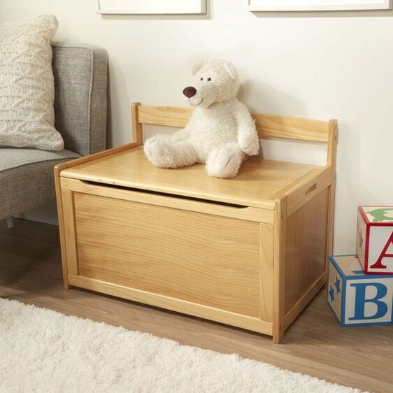 Wooden Toy Chest - White- Melissa and Doug