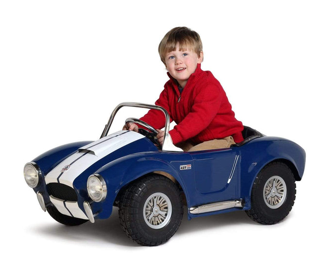 Morgan Cycle Toys Blue Morgan Cycle Shelby Cobra Steel Childs Pedal Car Limited Edition