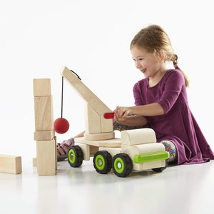 Guidecraft Toys Guidecraft Block Science - Big Wrecking Ball Truck
