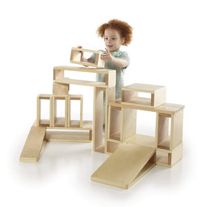 Guidecraft Toys Guidecraft Hollow Blocks - 16 pc. set