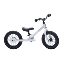 Load image into Gallery viewer, Trybike Toys Matt White Trybike Steel 2-IN-1 Balance Bike w/ Optional Trike Kit