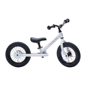 Trybike Toys Matt White Trybike Steel 2-IN-1 Balance Bike w/ Optional Trike Kit