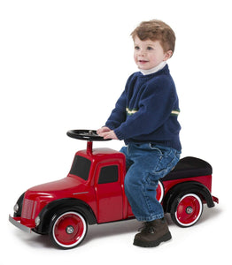 Morgan Cycle Toys Morgan Cycle Little Red Pickup Truck Steel Foot to Floor Scoot-Ster
