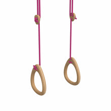 Load image into Gallery viewer, Lillagunga Toys Oak / FUCHSIA / 2.0-2.8 m Lillagunga Gymnastic Rings
