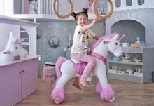 Load image into Gallery viewer, Hape Toys Pony Cycle Pink Unicorn Ride on Toy