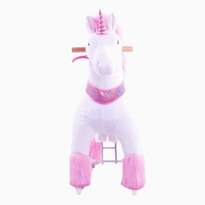 PonyCycle Toys PonyCycle Unicorn Kids Ride On Pink Horse Toy - Pedal Operated