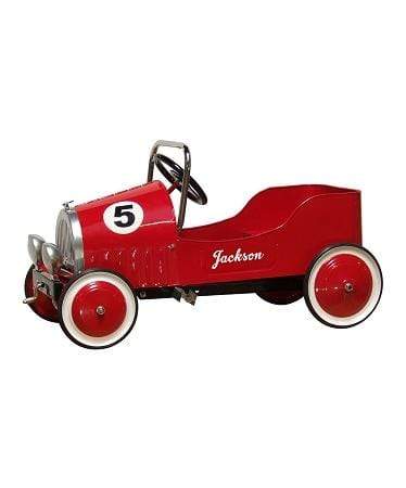 Morgan Cycle Toys Red Morgan Cycle 1920s Retro Roadster Steel Pedal Car Ride on Toy - Pink