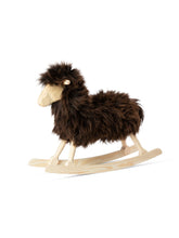 Load image into Gallery viewer, Danish Crafts Povl Kjer Toys Sheep with Brown Dense Wool Danish Crafts Povl Kjer Rocking Sheep