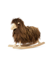 Load image into Gallery viewer, Danish Crafts Povl Kjer Toys Sheep with Brown Long Wool Danish Crafts Povl Kjer Rocking Sheep