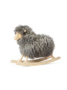 Danish Crafts Povl Kjer Toys Sheep with Grey Curly Wool Danish Crafts Povl Kjer Rocking Sheep