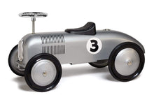 Load image into Gallery viewer, Morgan Cycle Toys Silver Racer Morgan Cycle Foot to Floor Retro Racer
