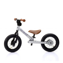 Load image into Gallery viewer, Trybike Toys Silver Trybike Steel 2-IN-1 Balance Bike w/ Optional Trike Kit