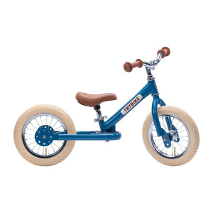 Trybike Toys Vintage Blue Trybike Steel 2-IN-1 Balance Bike w/ Optional Trike Kit