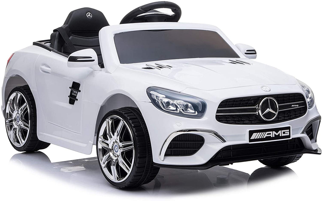Best Ride On Cars Toys WHITE Best Ride On Cars Mercedes Benz AMG SL63 12V Electric 1-Seater Ride On Car with Remote Control