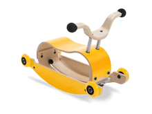 Load image into Gallery viewer, Wishbone Toys Yellow Wishbone Mini-Flip Walker