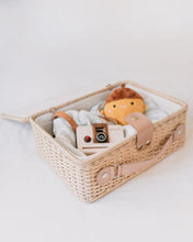 Load image into Gallery viewer, Ellie &amp; Becks Co. Travel Suitcase Set Ellie &amp; Becks Co. Wicker Suitcases