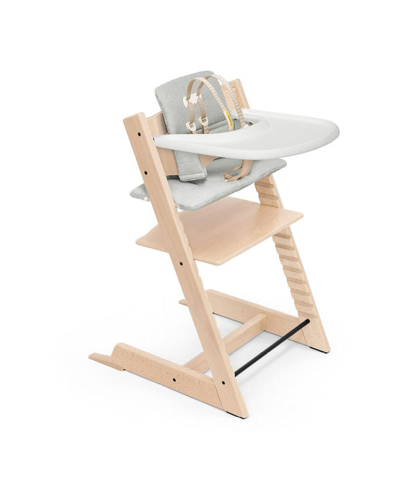 Stokke Tripp Trapp Complete Natural + Nordic Grey Cushion + Tray Stokke Tripp Trapp® Complete High Chair Set