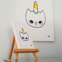 Load image into Gallery viewer, onceuponadesign.ca Unicat | Cat Unicorn Kitten | 12X16