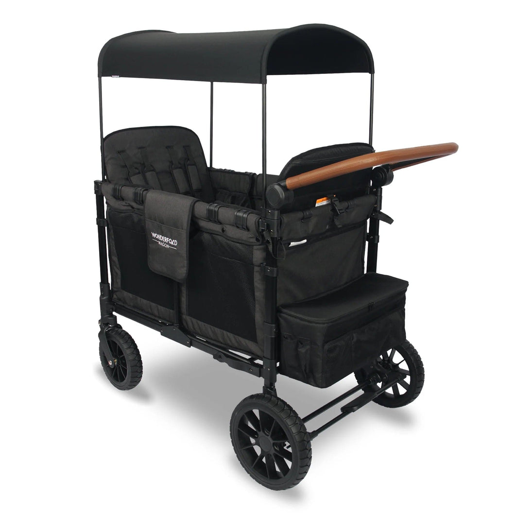 Wonderfold Wagon Wagons Black Wonderfold Wagon W4S Luxe 2.0 Multifunctional Stroller Wagon (4 Seater)