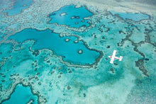 Load image into Gallery viewer, Gray Malin Wall Art 11.5x17 / Print Only Gray Malin Seaplane, Great Barrier Reef