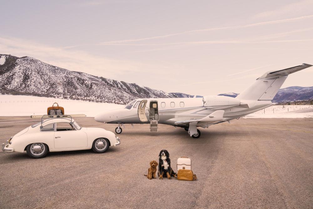 Gray Malin Wall Art 11.5x17 / Print Only Gray Malin The Arrival, Aspen Private Airport