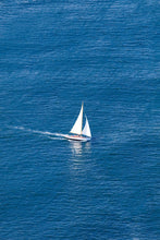 Load image into Gallery viewer, Gray Malin Wall Art 11.5x17 / Print Only Gray Malin The Sailboat Vertical, Maine