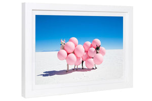 Gray Malin Wall Art Gray Malin Two Llamas with Pink Balloons II Mini