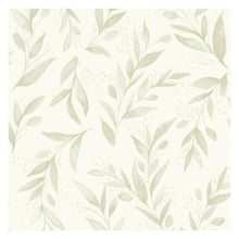 Load image into Gallery viewer, Magnolia Home Wallpaper Beige Magnolia Home Olive Branch Premium Peel and Stick Wallpaper