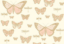 Load image into Gallery viewer, Cole &amp; Son Wallpaper Cole &amp; Son Butterflies &amp; Dragonflies Wallpaper - Pink on Ivory