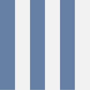 Cole & Son Wallpaper Cole & Son Glastonbury Stripe Wallpaper - French Blue & White