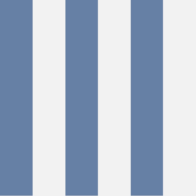 Cole & Son Wallpaper Cole & Son Glastonbury Stripe Wallpaper - French Blue & White