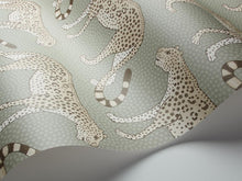Load image into Gallery viewer, Cole &amp; Son Wallpaper Cole &amp; Son Leopard Walk Wallpaper - Olive &amp; White