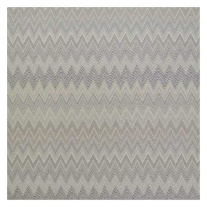 Missoni Home Wallpaper Double Roll / Cream/Silver/Warm Gray Missoni Home Zig Zag Multicolore Unpasted Wallpaper