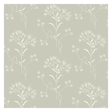 Load image into Gallery viewer, Magnolia Home Wallpaper Double Roll / Light Gray/White Magnolia Home Wildflower Sure Strip Wallpaper Double Roll