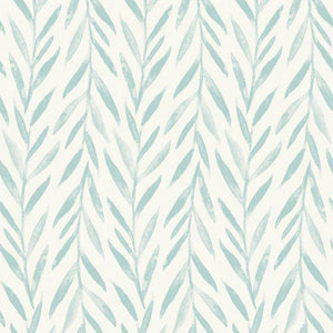 Magnolia Home Wallpaper Double Roll / Mariner Blue Magnolia Home Willow Sure Strip Wallpaper Double Roll