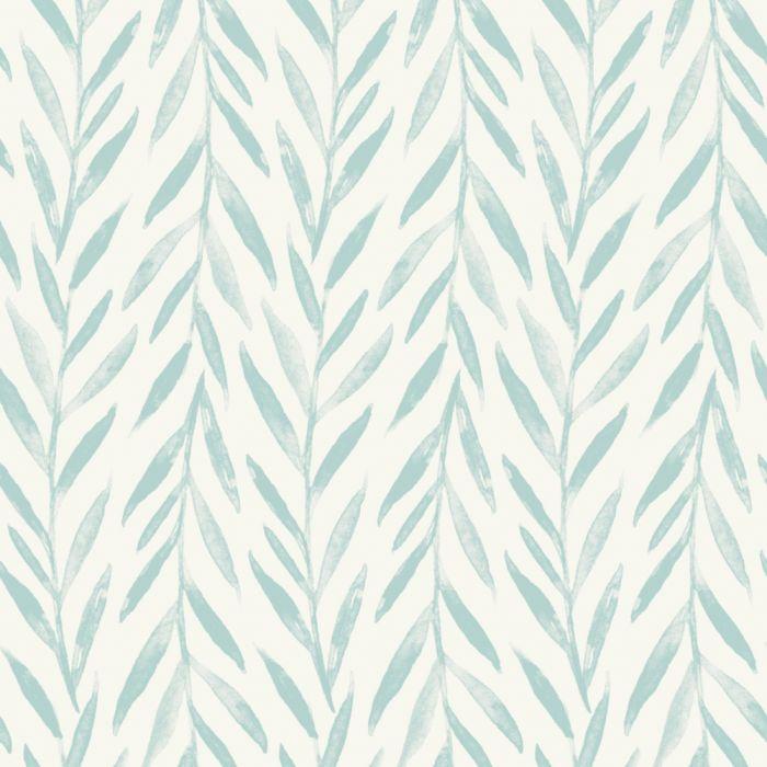 Magnolia Home Wallpaper Double Roll / Mariner Blue Magnolia Home Willow Sure Strip Wallpaper Double Roll