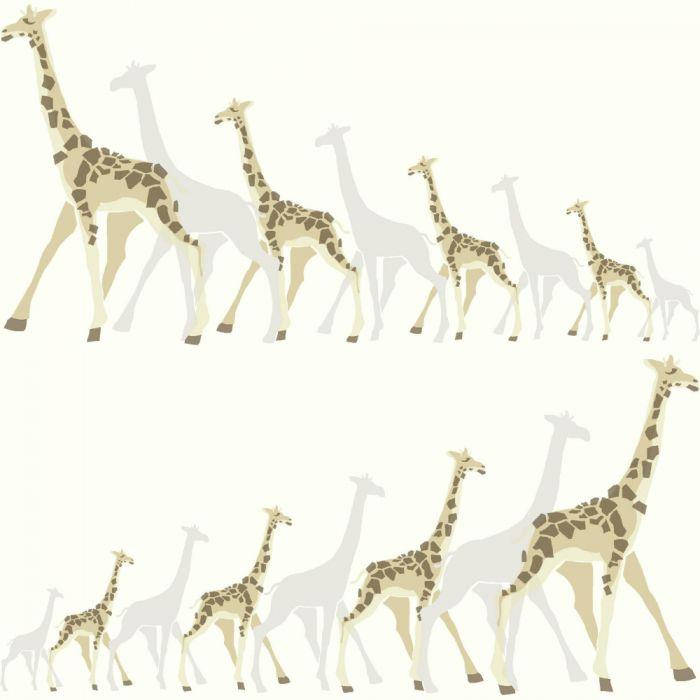 DwellStudio Wallpaper Double Roll / Neutral/Gray DwellStudio Giraffes Sure Strip Wallpaper Double Roll