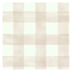 Magnolia Home Wallpaper Double Roll / Pink Magnolia Home Watercolor Check Sure Strip Wallpaper Double Roll