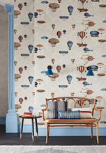 Load image into Gallery viewer, Fornasetti Wallpaper Fornasetti Macchine Volanti Wallpaper - Stone/Rouge/Blue