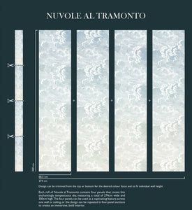 Fornasetti Wallpaper Fornasetti Nuvole Al Tramonto Wallpaper - Dawn
