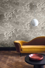 Load image into Gallery viewer, Fornasetti Wallpaper Fornasetti Nuvolette Wallpaper - Gilver &amp; Charcoal