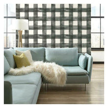Load image into Gallery viewer, Magnolia Home Wallpaper Magnolia Home Watercolor Check Sure Strip Wallpaper Double Roll