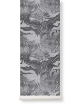 Load image into Gallery viewer, Ferm Living Wallpaper Marbling - Charcoal Ferm Living Wallpaper - Marbling