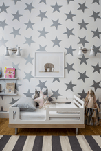 Load image into Gallery viewer, Marley+Malek Wallpaper Marley+Malek Lucky Star Silver Wallpaper