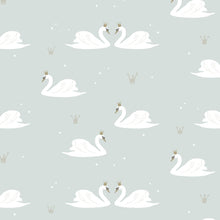 Load image into Gallery viewer, Hibou Home Wallpaper MINT Hibou Home Swans Wallpaper