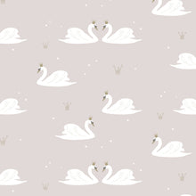 Load image into Gallery viewer, Hibou Home Wallpaper PALE ROSE Hibou Home Swans Wallpaper