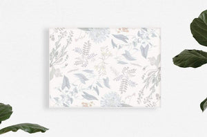 Anewall Wallpaper Print: Canvas Print - 54”(W) x 40”(H) Anewall Breezy Botanical Mural Wallpaper