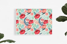 Load image into Gallery viewer, Anewall Wallpaper Print: Canvas Print - 54”(W) x 40”(H) Anewall Crimson Poppy Mural Wallpaper