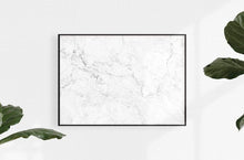 Load image into Gallery viewer, Anewall Wallpaper Print: Canvas Print - 54”(W) x 40”(H) Anewall Modern Grey &amp; White Marble Wallpaper
