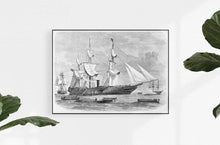 Load image into Gallery viewer, Anewall Wallpaper Print: Canvas Print - 54”(W) x 40”(H) Anewall Ships Wallpaper